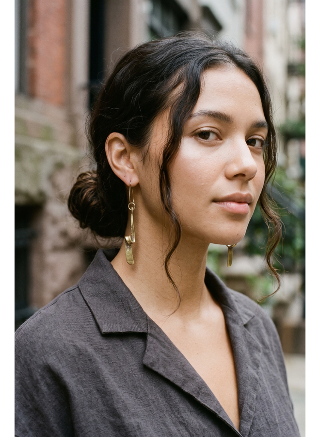 Loop Brass Earrings