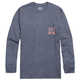 Rowdy Gentleman Main Stream Long Sleeve Pocket Tee Grisaille