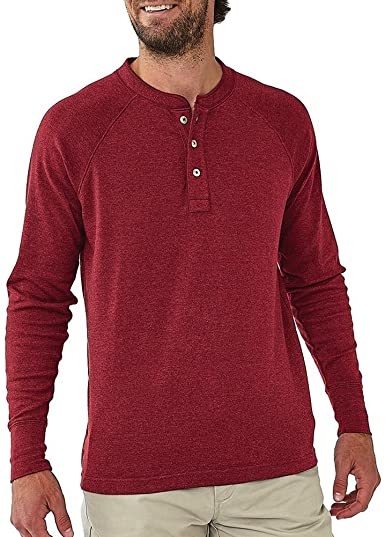 The Normal Brand LS Puremeso Henly Tibetan Red from Normal Brand