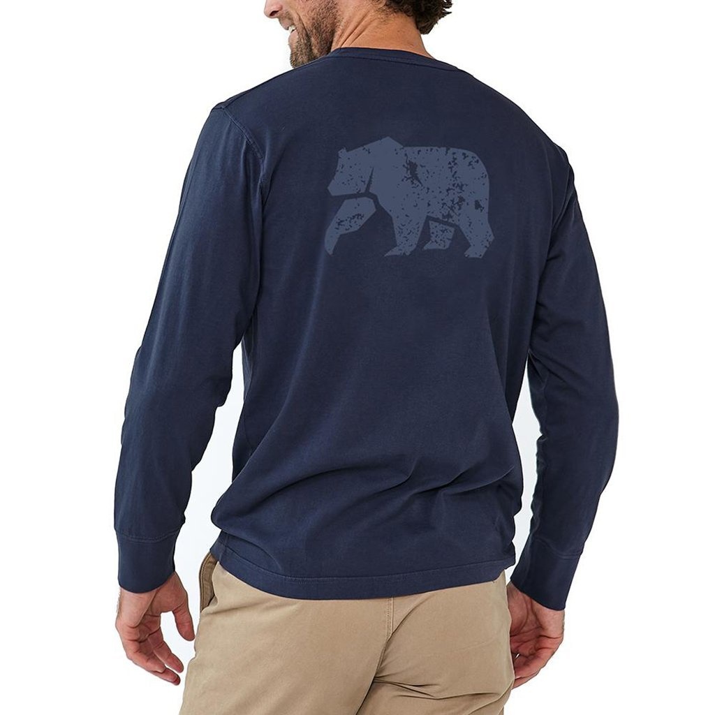 The Normal Brand LS Vintage Bear T Navy from Normal Brand