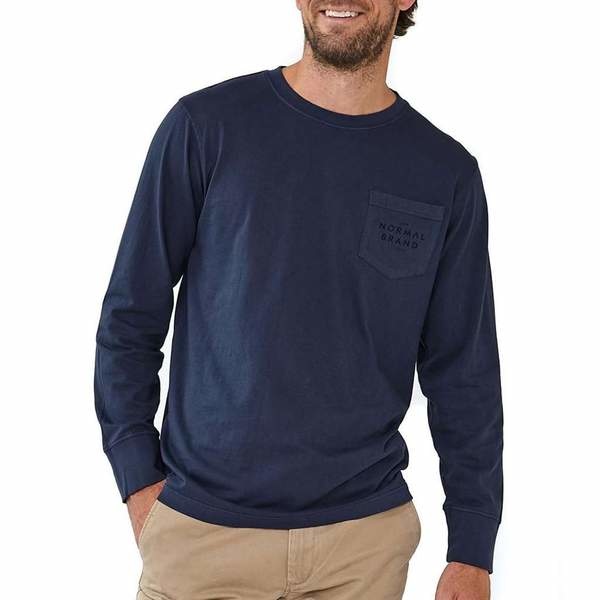 The Normal Brand LS Vintage Bear T Navy from Normal Brand