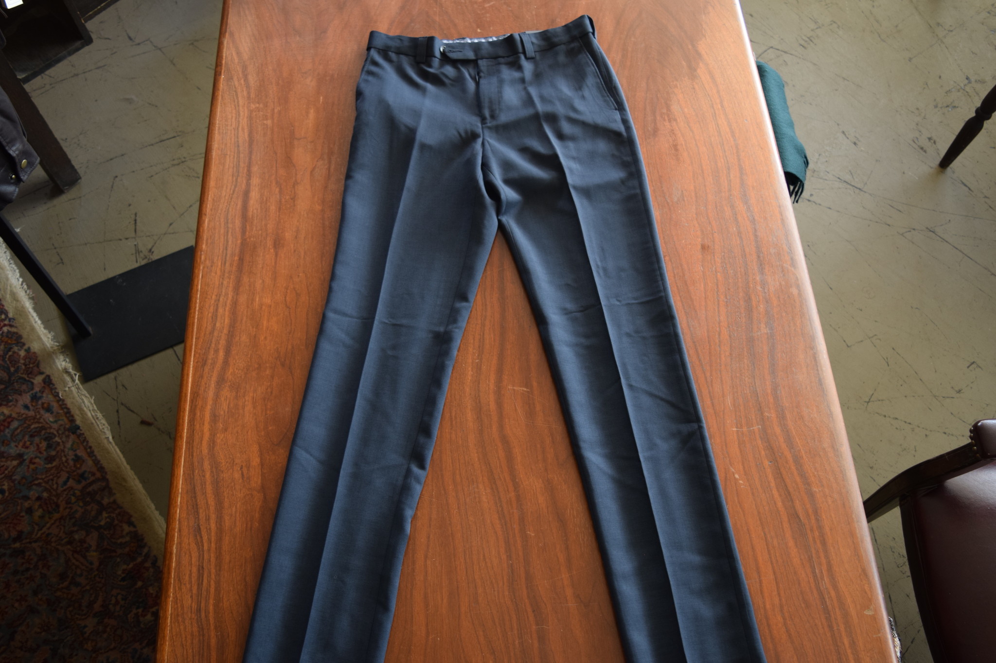 Berle Pants Elegant Black pat. Wool from Berle