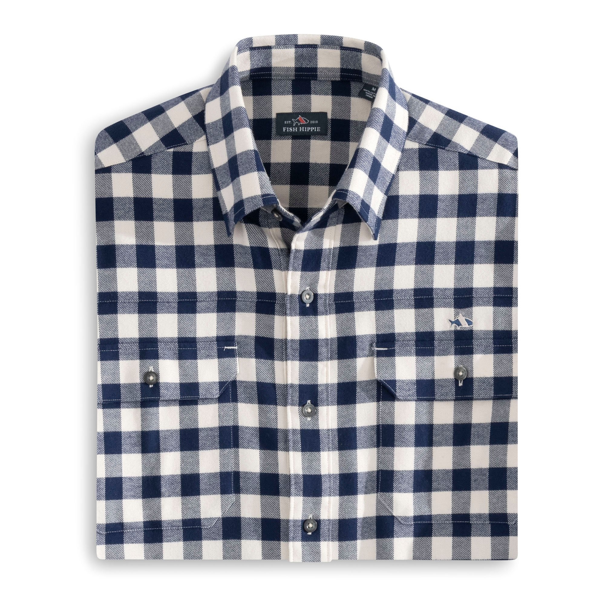 Fish Hippie Woodbreak Flannel (Gale Navy) from Fish Hippie