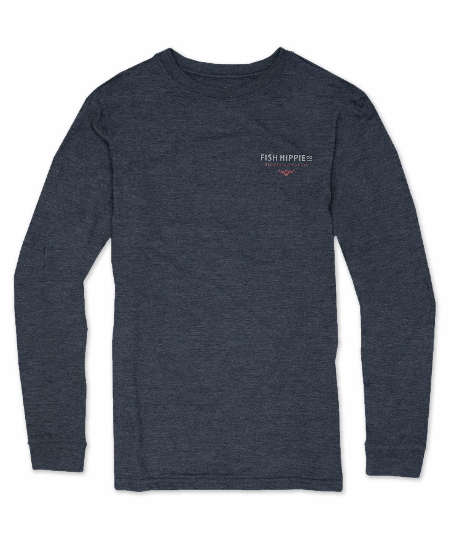 Fish Hippie Higher Elevation Long Sleeve (Charcoal) from Fish Hippie