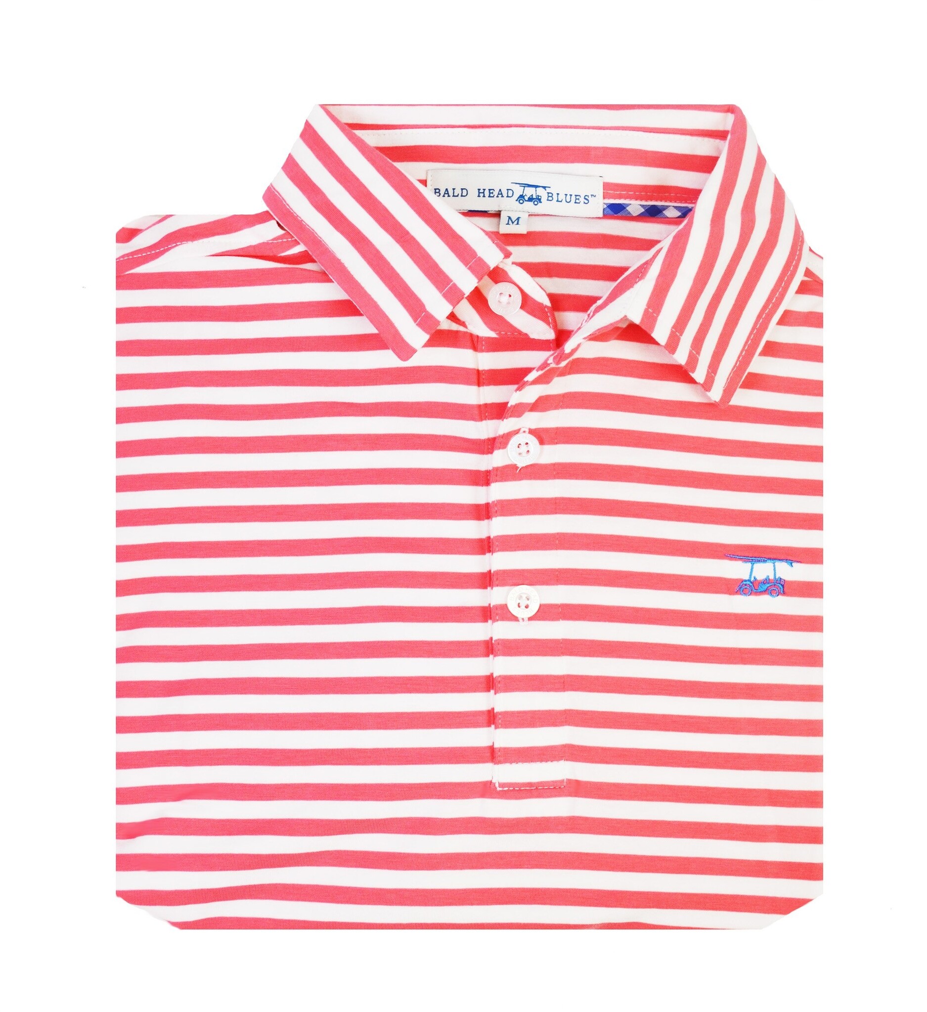 Bald Head Blues Bald Head Blues Ace Polo (Coral/White)