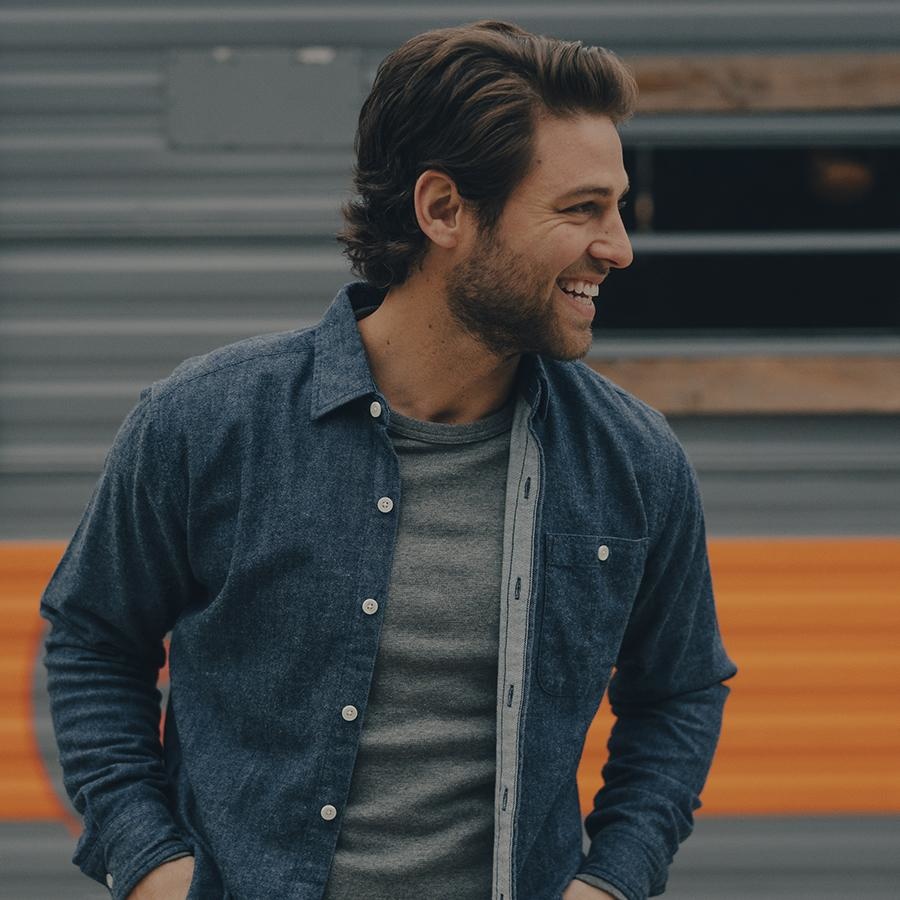 The Normal Brand Brushed Indigo Twill From Normal Brand