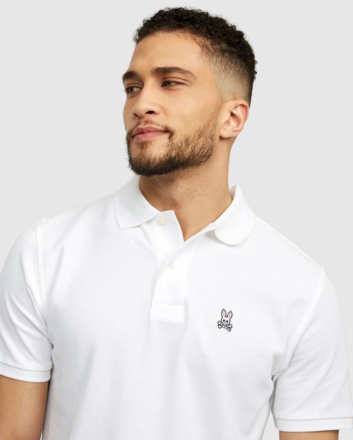 Psycho Bunny Psycho Bunny S/S Polo (White)