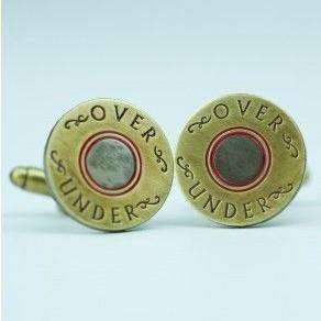 Over Under Cuff Links Over Under Clothing- Shotgun Shell Cufflinks