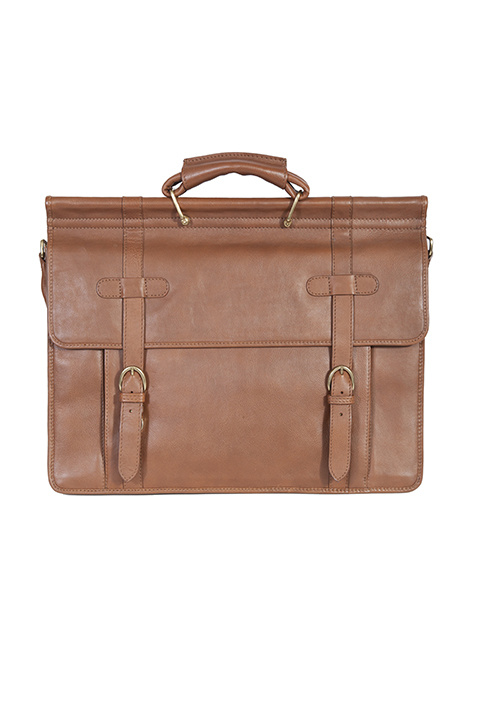 Scully Scully Leather Laptop Briefcase