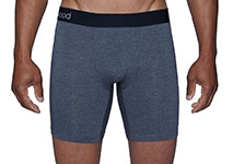 Wood Biker Brief Charcoal Heather M