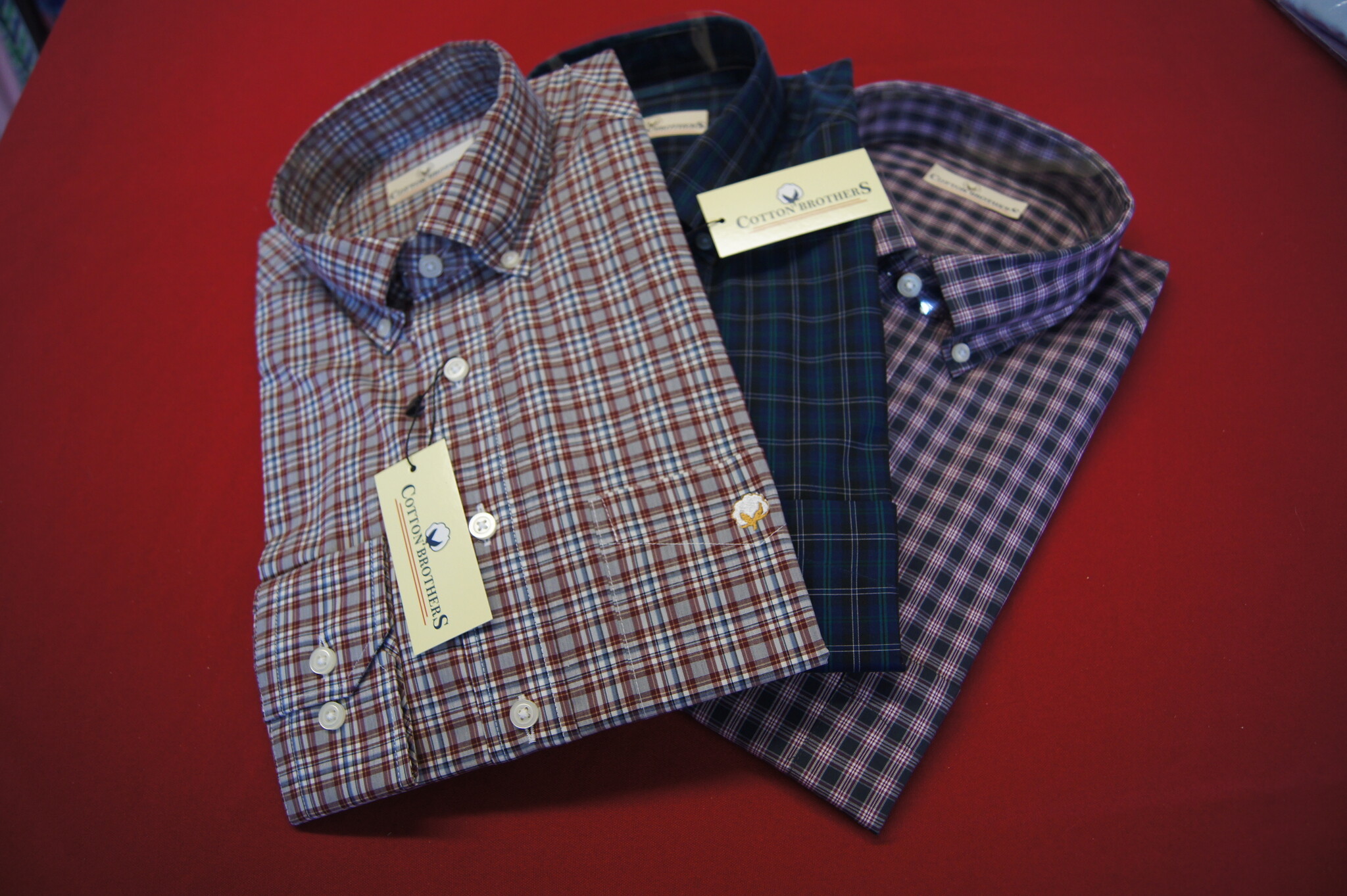 Cotton Brothers Brown/Blue/ LSBD SHIRT XL