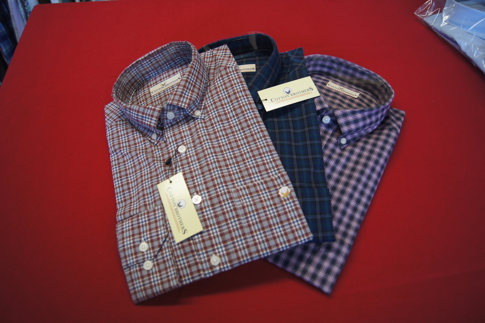 Cotton Brothers Brown/Blue/ LSBD SHIRT LG