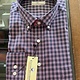 Cotton Brothers Navy/Green/White Plaid LSBD SHIRT XL