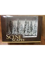 Scenescapes Pine Trees w/Snow, 3-4'' (9)