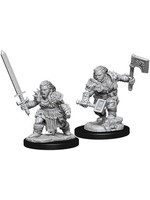 Pathfinder Deep Cuts Unpainted Miniatures: W08 Dwarf Female Barbarian