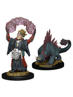 WizKids Wardlings: W3 Boy Warlock & Lizard