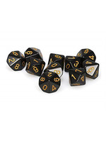 Opaque: Poly D10 Black/Gold (10)