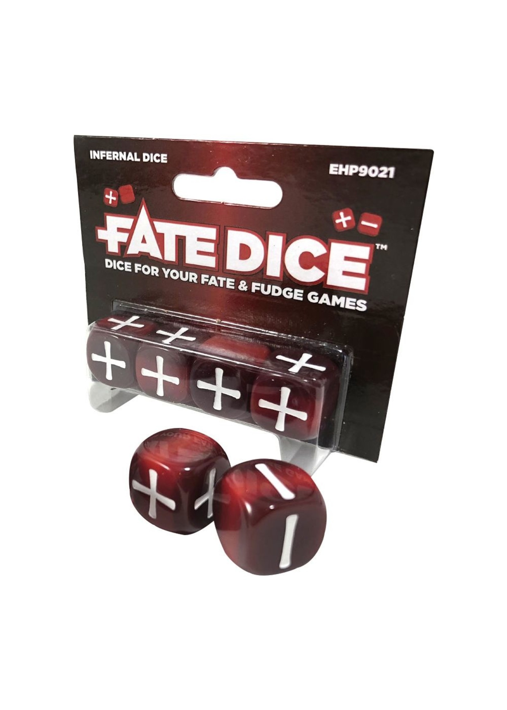 Fate Core RPG: Fate Dice - Infernal (4)