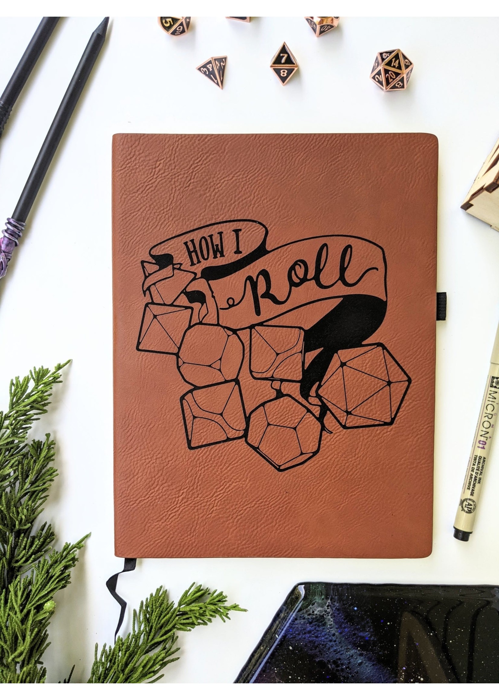 How I Roll Journal (Vegan Leather)