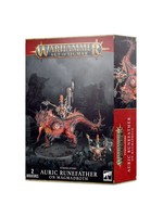 Warhammer Age of Sigmar Warhammer Age of Sigmar: Fyreslayers - Auric Runefather on Magmadroth