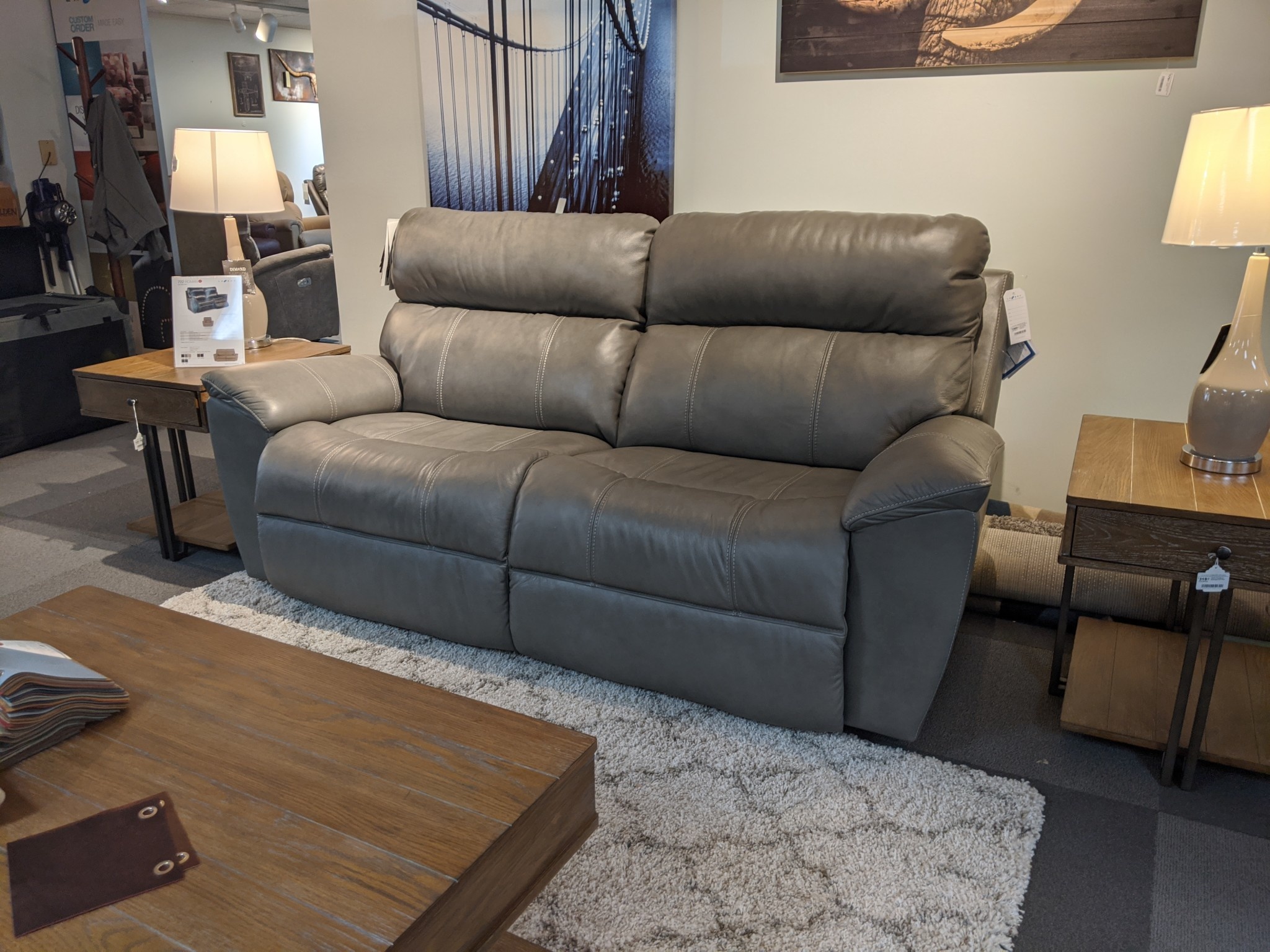 Roman Power Sofa Prestige Grey - La Z Boy Comfort Studio