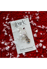 Square Stitch Markers, Snowman