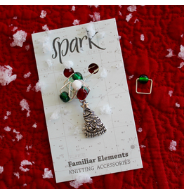 Square Stitch Markers, Christmas Tree