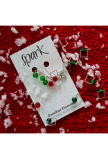 Square Stitch Markers, Holly