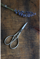 Never Not Knitting Floral Teardrop Scissors in Silver