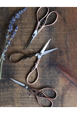Never Not Knitting Floral Teardrop Scissors in Copper