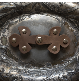 Jul Designs Matisse's Hinge Leather Snap Closure - Smooth Chocolate