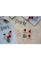 Square Stitch Markers, Run For the Roses, A For Yarn’s Sake Exclusive