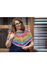 Knitted Wit The ShannaJean Club June 2020 - In Season - Lorajean's Rainbow Colorway