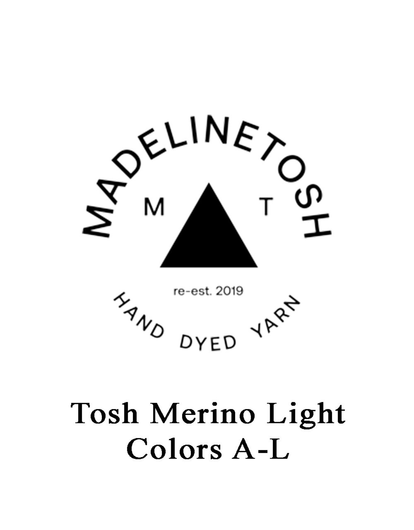 Madelinetosh Madelinetosh Tosh Merino Light Colors A-L