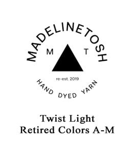 Madelinetosh Twist Light, Retired Colors, A-M