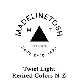 Madelinetosh Twist Light, Retired Colors, N-Z