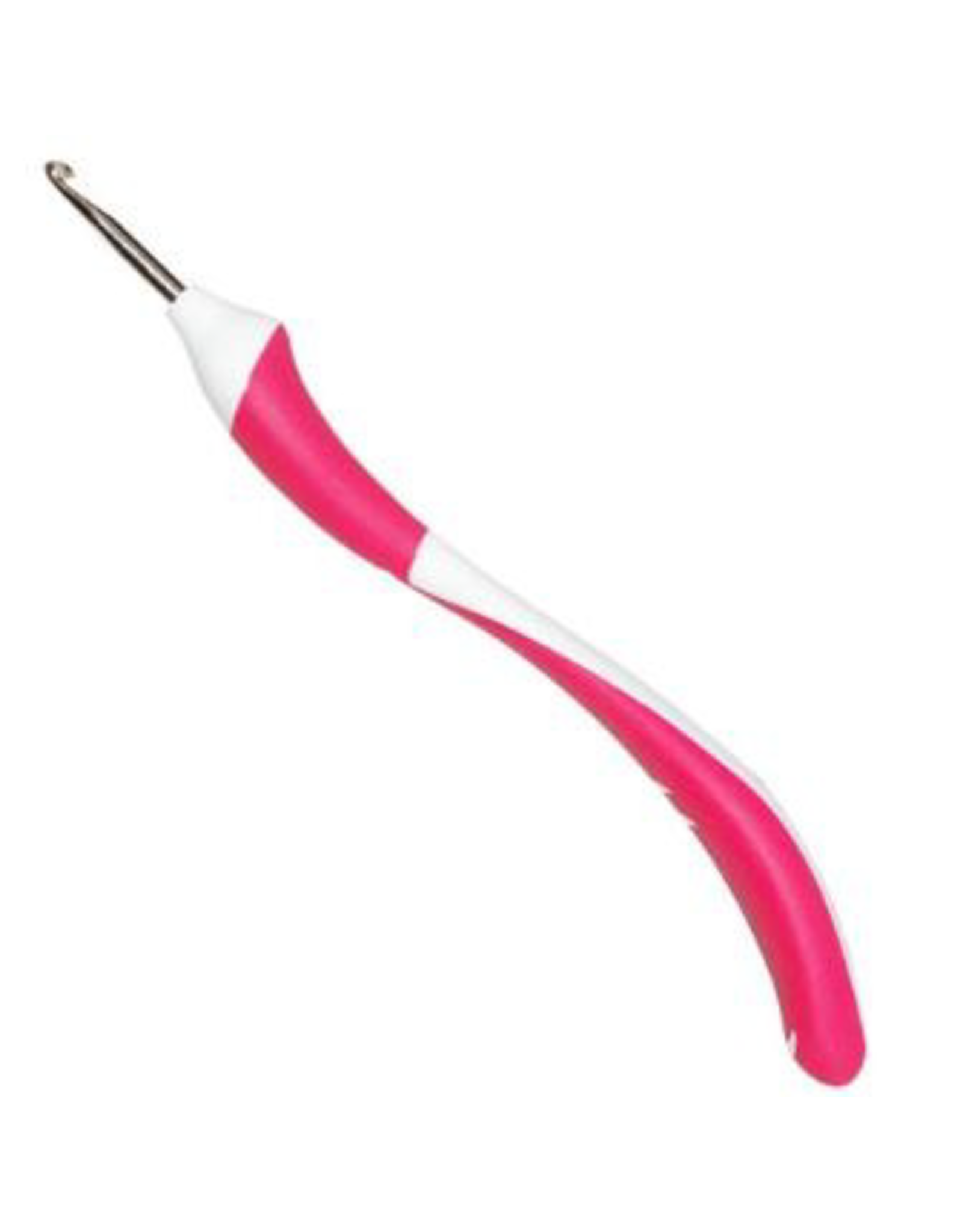 Crochet Addi Swing 5,5 Mm - Ergonomique, Manche Incurvé - Aluminium, Longueur 16 Cm - Pour Crochet Confortable