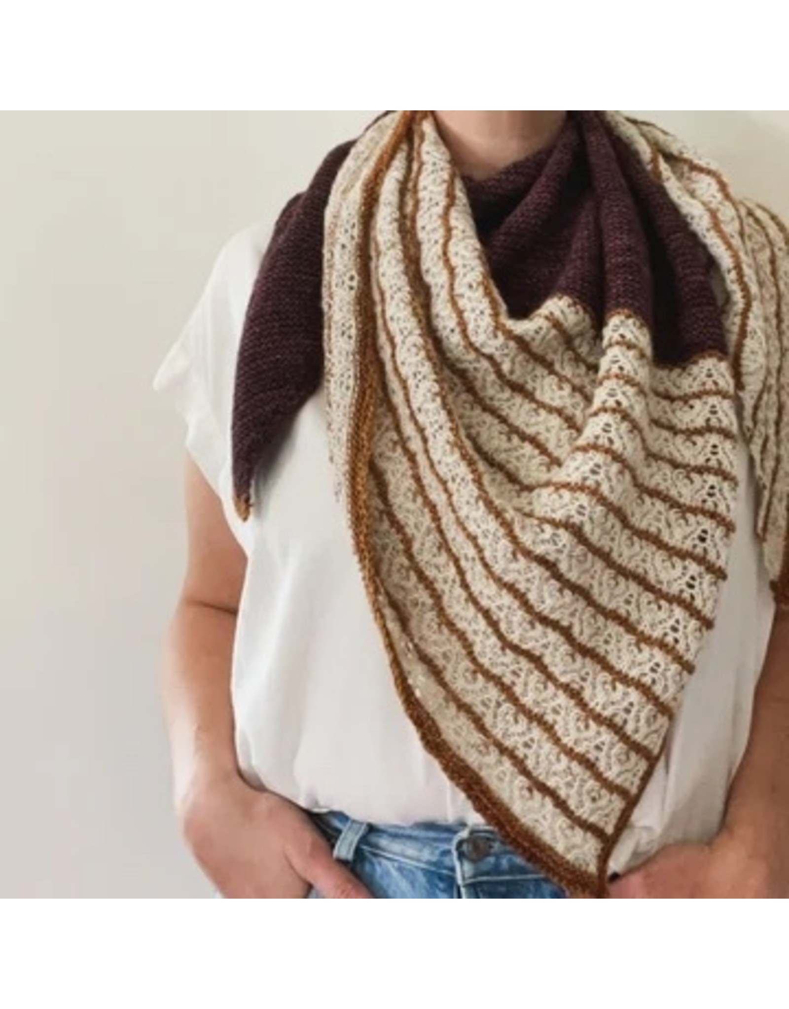 **CLEARANCE** Up All Night Shawl Kit - Glazed Pecan, Phantasm, Paper
