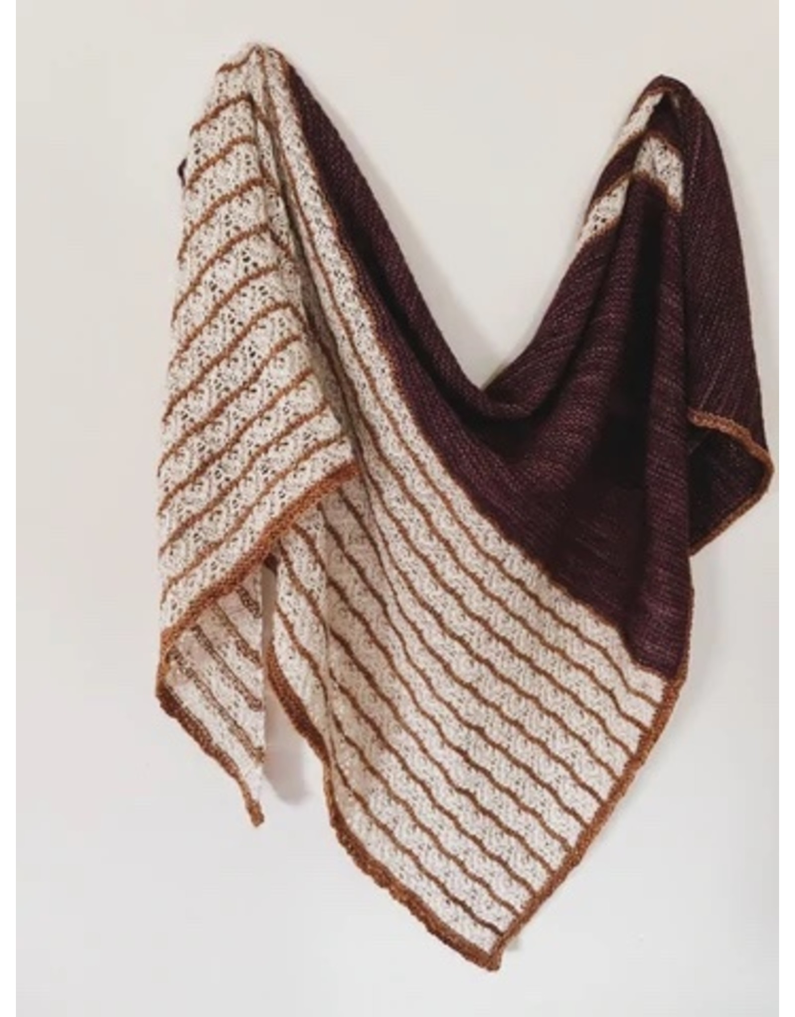 **CLEARANCE** Up All Night Shawl Kit - Glazed Pecan, Phantasm, Paper