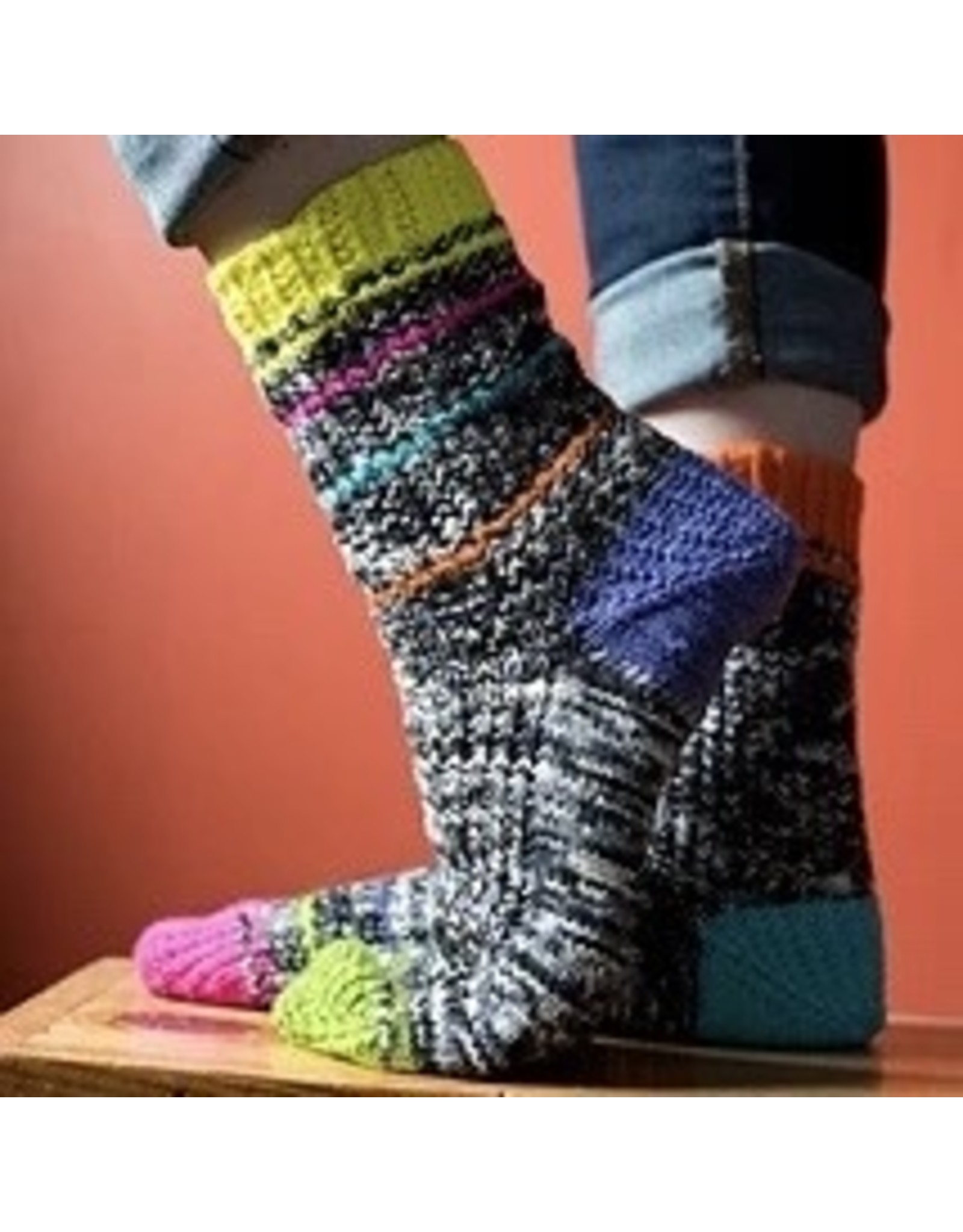 For Yarn's Sake Strollin' Portland Socks Kit, Lump of Coal