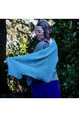 Knitted Wit Vesna Shawl Kit, Aquamarine
