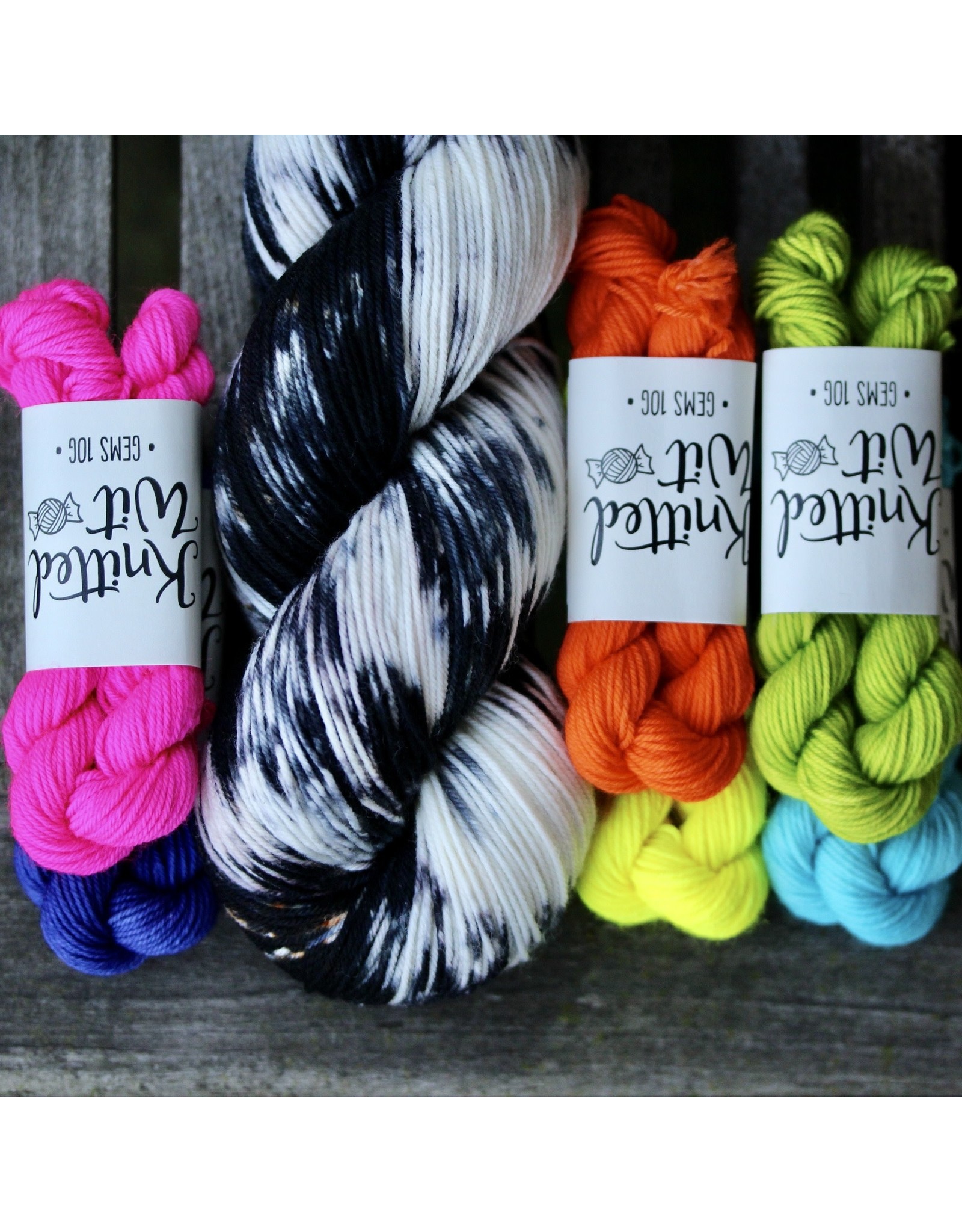 For Yarn's Sake Strollin' Portland Socks Kit, Rock Candy Black