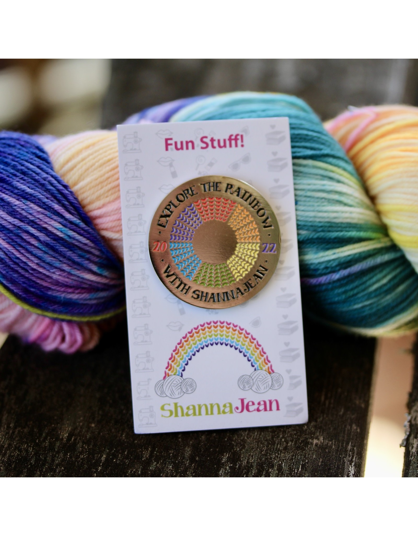 Knitted Wit **CLEARANCE** Explore The Rainbow Enamel Pin