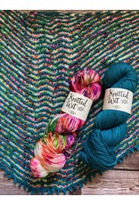 Knitted Wit The ShannaJean Club 2022 Explore the Rainbow - Striae Shawl (September)