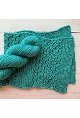 Knitted Wit The ShannaJean Club 2023 Explore the Rainbow - Turquoise (September)