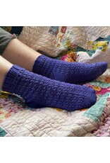 Knitted Wit The ShannaJean Club 2023 Explore the Rainbow - Down Time Socks (November)