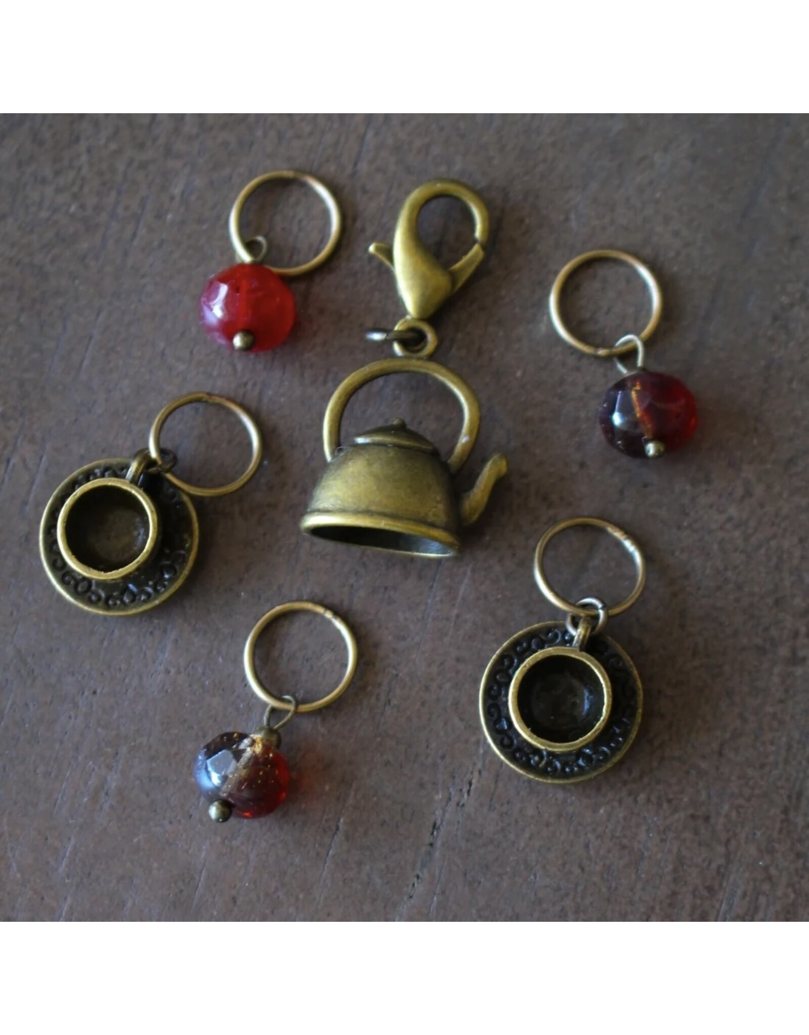 Never Not Knitting Tea Time Stitch Marker Set