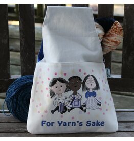della Q For Yarn's Sake Custom Nora Wrist Project Bag, Blue