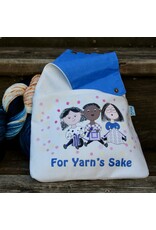 della Q For Yarn's Sake Custom Nora Wrist Project Bag, Blue