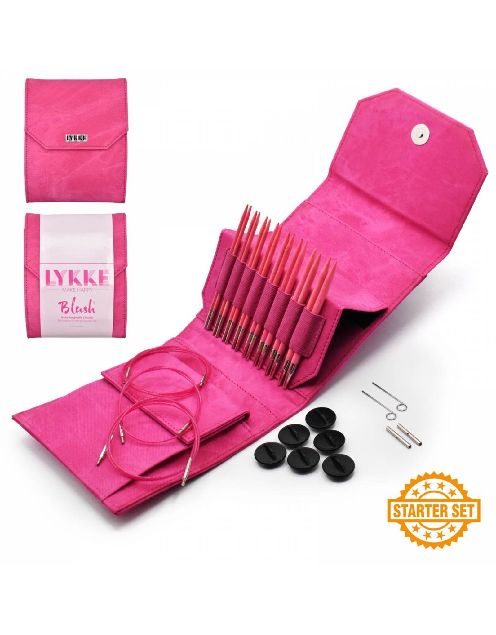 Lykke Lykke Blush 5" Interchangeable Needle Starter Set